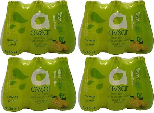 Avşar C+ Limon Aromalı Maden Suyu 24x200 ml - Resim 2