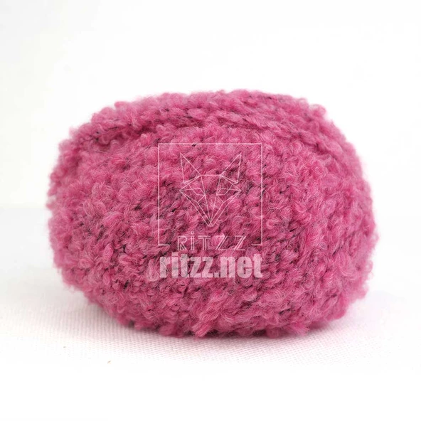 Knit Me Curly Alpaca KC05 Pembe - Resim 2