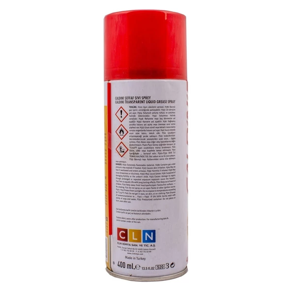 Caldini Şeffaf Sıvı Gres Sprey 400Ml - Resim 2