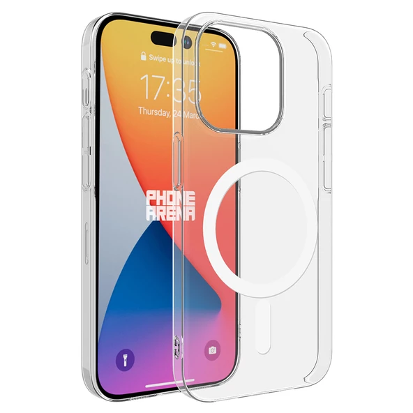 iPhone 15 Pro Kılıf Kamera Korumalı Magsafe Sert PC Porto Kapak ürün görseli 1