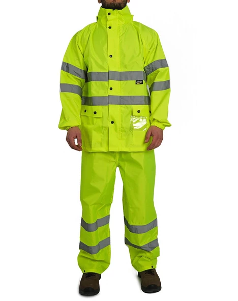 BESTGUARD Yağmurluk Oxford Reflektörlü Takım Sarı ürün görseli 1