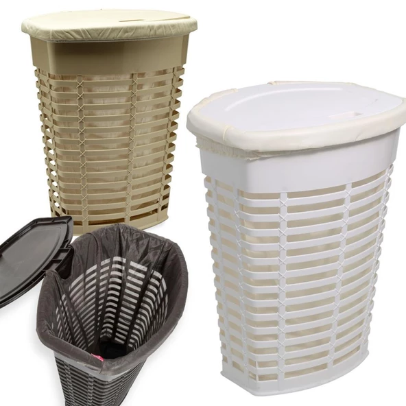 Primanova Palm Kirli Çamaşır Sepeti 50 Litre 3 Renk ürün görseli 1