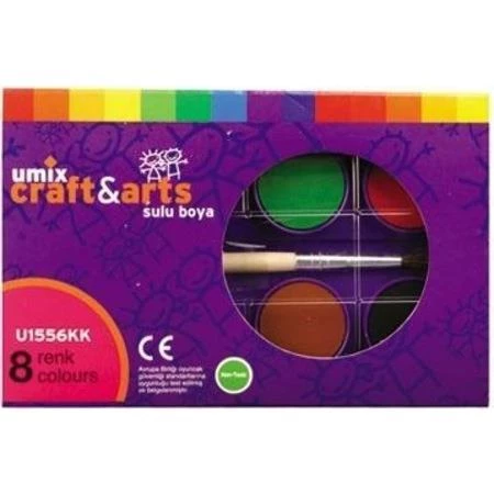 UMIX SULUBOYA 8 LI KUCUK KARTON KUTU (U1556KK-8) ürün görseli 1