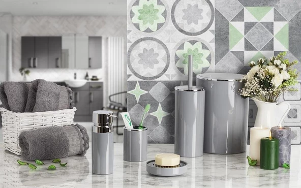 Primanova Lenox 5 Parça Banyo Seti 5 RENK SEÇENEĞİ - Resim 2