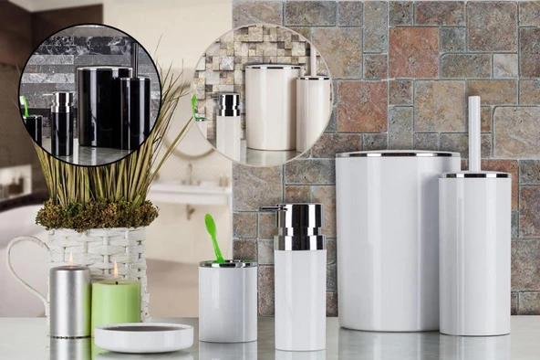 Primanova Lenox 5 Parça Banyo Seti 5 RENK SEÇENEĞİ ürün görseli 1