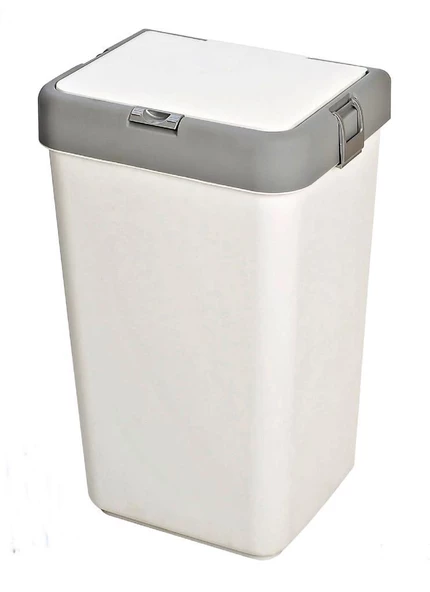 Motek Pratik Kapaklı 40 Litre Kirli Çamaşır Sepeti MT-08 ürün görseli 1