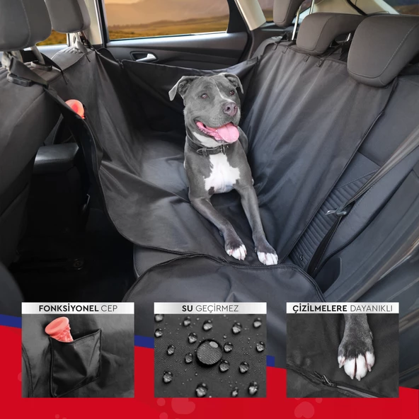 Otom Pet Car Seat Protector - Resim 4