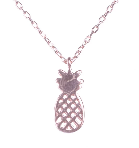 925 Ayar Gümüş Orta Ananas Kolye - Resim 8