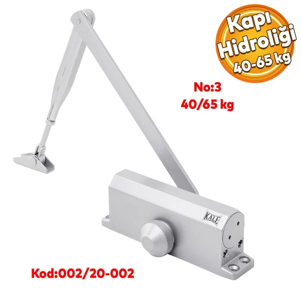 Çelik Kapı Hidroliği Kapı Durdurucu Yavaşlatıcı Yayı No: 3 Kapasite 40-65 Kilogram Gümüş Renk ürün görseli 1