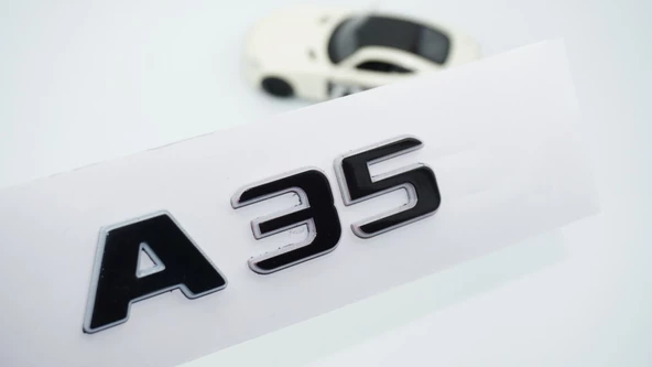 DK Tuning A 35 Bagaj Gri Siyah ABS Yazı Logo Benz İle Uyumlu ürün görseli 1