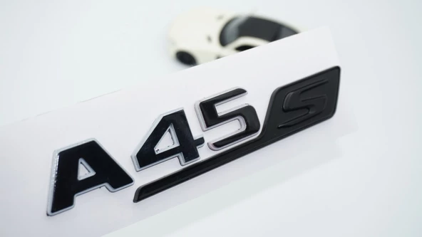 DK Tuning A 45S Bagaj Gri Siyah ABS Yazı Logo Benz İle Uyumlu ürün görseli 1