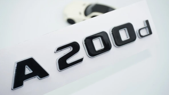 DK Tuning A 200d Bagaj Gri Siyah ABS Yazı Logo Benz İle Uyumlu ürün görseli 1