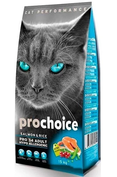 Prochoice Cat Pro 34 Somonlu Yetişkin Kedi Maması 2 Kg ürün görseli 1