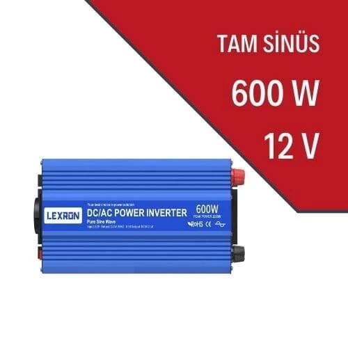 Lexron 600w-12v Tam Sinüs İnverter ürün görseli 1