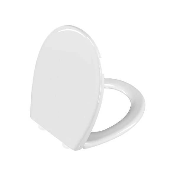 109-003-909-Vitra Universal Klozet Kapağı - Alttan Sıkmalı Yavaş Kapanır Plastik Menteşeli - Beyaz ürün görseli 1