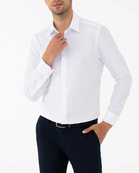 Advante Slim Fit Pamuk Saten Erkek Gömlek ürün görseli 1