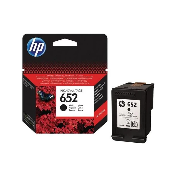 HP Mürekkep Kartuş Orj. No:652 Siyah ürün görseli 1