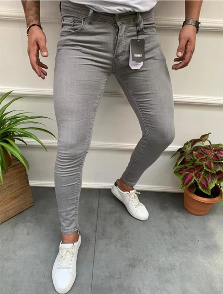 Enerjin 1975 Original Slim Fit Gri Jeans-4495 ürün görseli 1