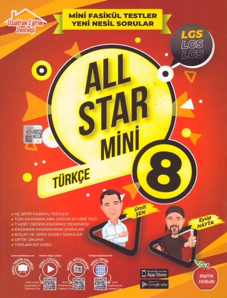 NEWTON 8.SINIF ALL STAR MİNİ TÜRKÇE ürün görseli 1