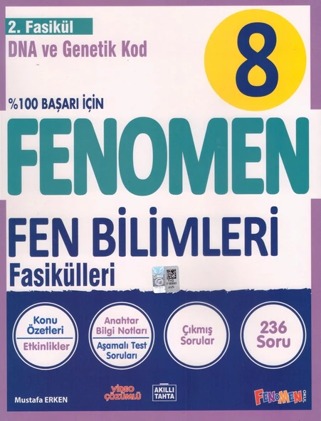 FENOMEN 8.SINIF FEN BİLİMLERİ 2. FASİKÜL ( DNA VE GENETİK KOD ) ürün görseli 1