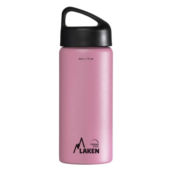 Laken Çelik 18/8 Classic Termos Şişe 0,50L - Pembe LKTA5P ürün görseli 1