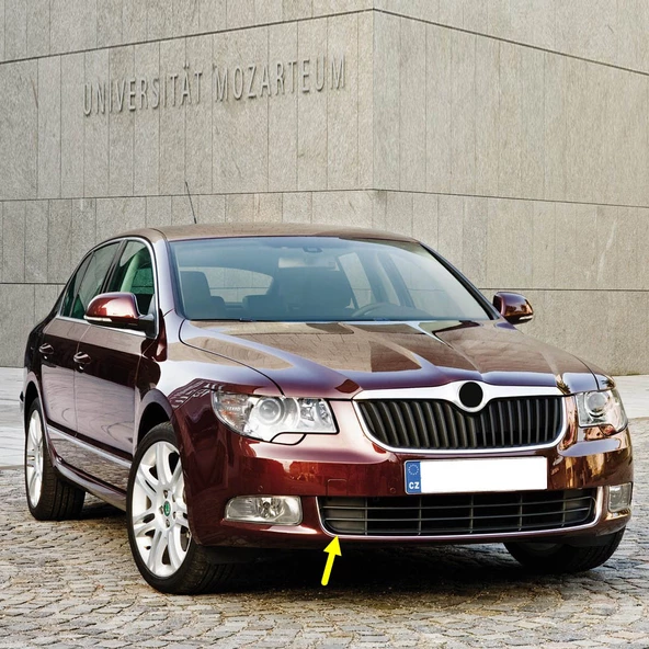 Skoda Superb 2 2009-2013 Ön Tampon Orta Izgara Sağ Parça 3T0853666 ürün görseli 1