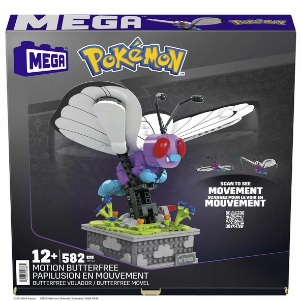 HKT22 MEGA™ Pokémon™ Motion Butterfree 582 parça +12 yaş ürün görseli 1