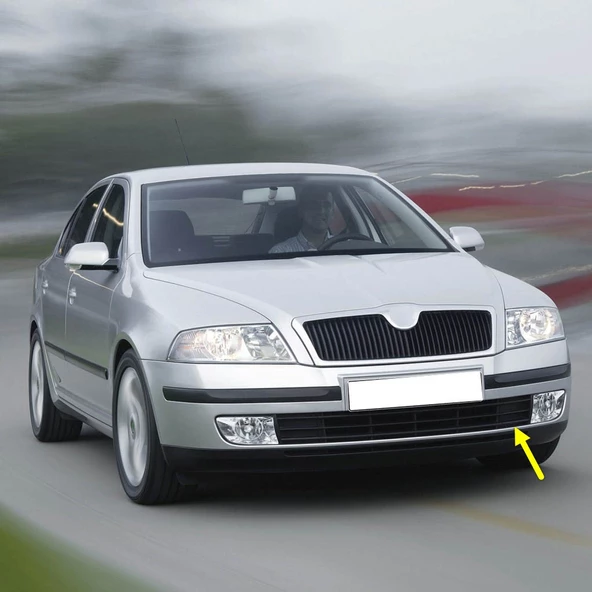 Skoda Octavia A5 2005-2008 Ön Tampon Alt Izgara Sol Parçası 1Z0853665 ürün görseli 1