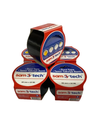 Sam-Tech Tamir Bantı 48mm x 10Mt Siyah 5 Li - Resim 2