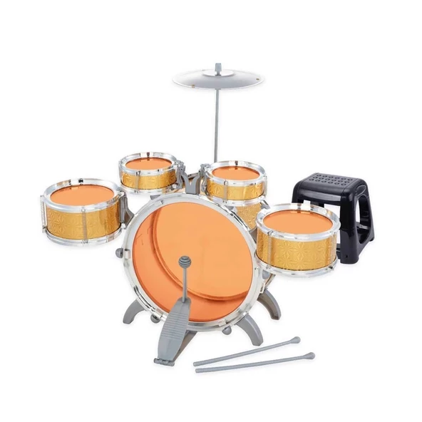 1080080 Sunman Eccho, Davul Set - Jazz Drum / 5 adet Davul, Zil ve Tabure / +3 yaş ürün görseli 1