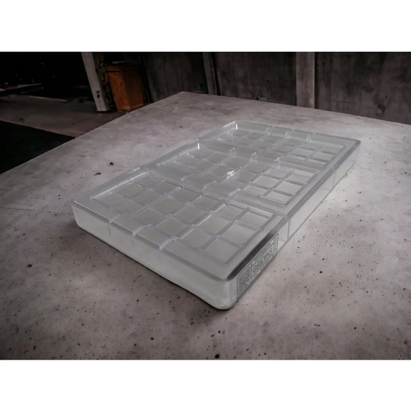 Polikarbon Tablet Çikolata Kalıbı 80 gr | Cm-1677 - Resim 2