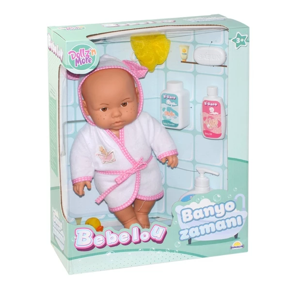 030031 Sunman, Bebelou Banyo Zamanı Bebek Seti, 35 cm / +3 yaş ürün görseli 1