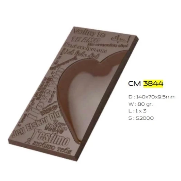 Polikarbon Tablet Çikolata Kalıbı 80 gr | Cm-3844 ürün görseli 1