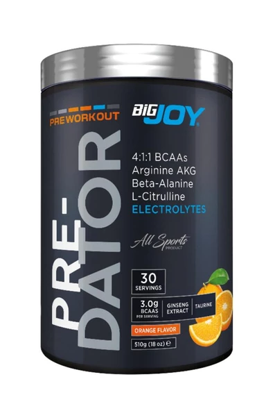 Bigjoy Sports Predator Pre-Workout Portakal Aroma 510 gr ürün görseli 1