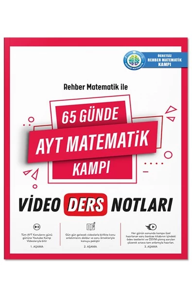 65 Günde AYT Matematik Video Ders Notları - Rehber Matematik ürün görseli 1