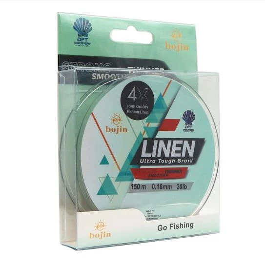 DFT Bojin 4X Linen İp Misina 150 m Yeşil ürün görseli 1
