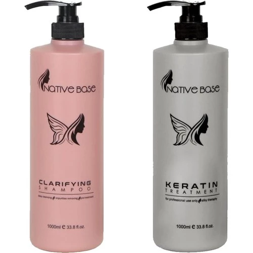 Native Base Keratin Bakım 1000 ml +Bakım Öncesi Şampuan 1000 ml ürün görseli 1
