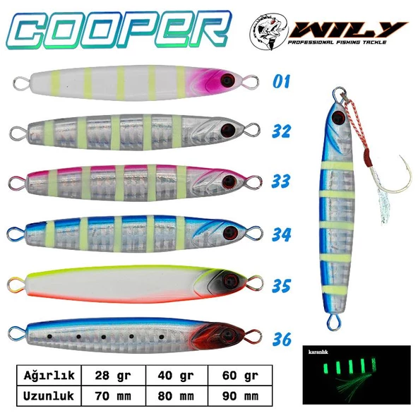 Wily Cooper Jig 60 gr 90 mm ürün görseli 1
