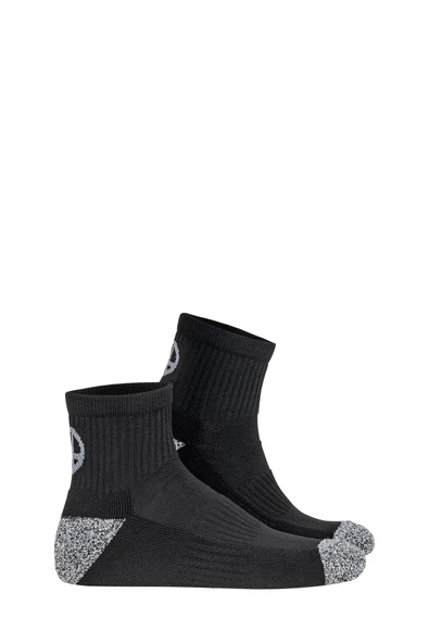 Oil Company Dört Mevsim Siyah  Patik Çorap Unisex Coolmax ürün görseli 1