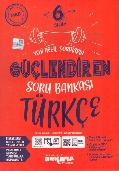 ANKARA 6.SINIF GÜÇLENDİREN TÜRKÇE SORU BANKASI ürün görseli 1