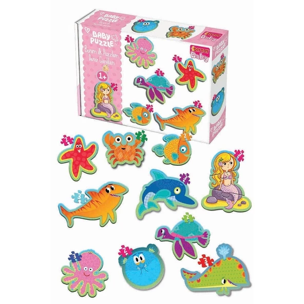 1710 BABY PUZZLE BENİM İLK PUZZLEM DENİZ CANLILARI ürün görseli 1