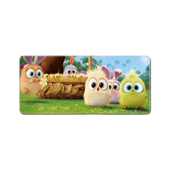 Azemax 70x30cm Civciv Desenli Oyuncu Mousepad kaydırmaz Taban Mousepad ürün görseli 1