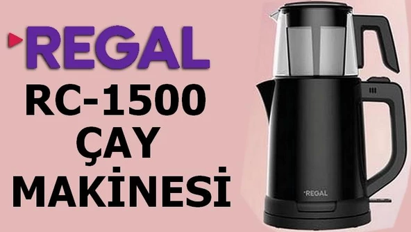 Regal Çay Makinesi/Siyah ürün görseli 1