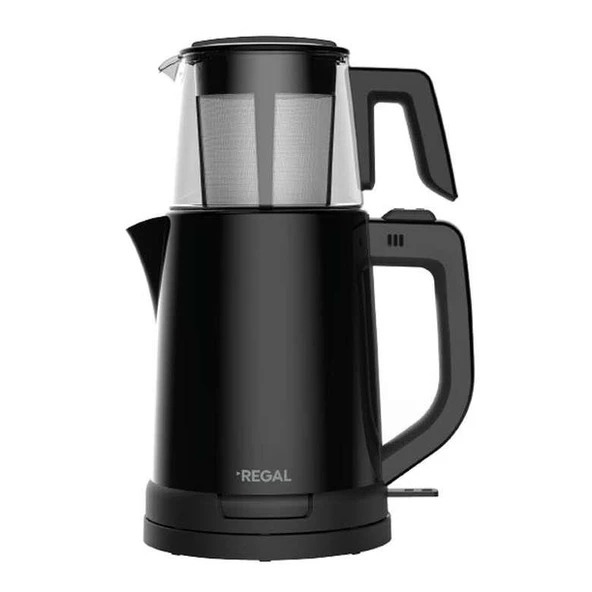 Regal Çay Makinesi/Siyah - Resim 2