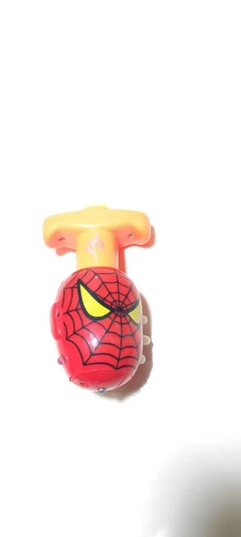 Spiderman Işıklı Lazerli Oyuncak Topaç Örümcek Adam - Resim 2