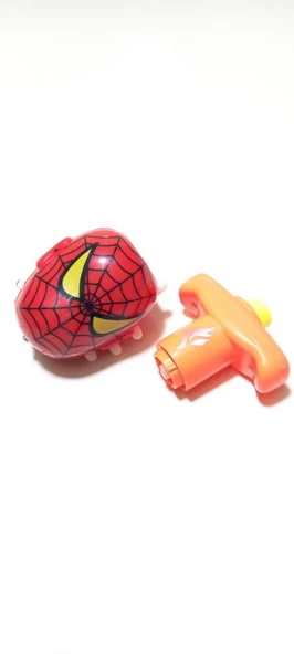 Spiderman Işıklı Lazerli Oyuncak Topaç Örümcek Adam - Resim 3