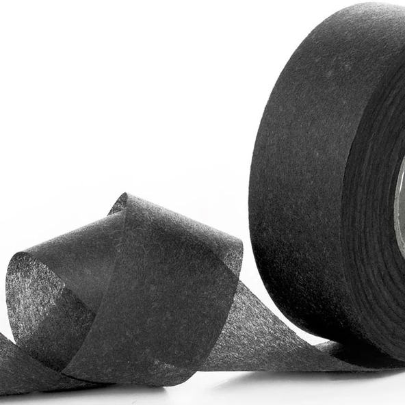 Jütburada Siyah Kurdale Şerit (Nonwoven Tela Kumaş 2.5 cm) 220 Metre ürün görseli 1