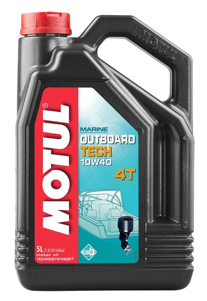 MOTUL OUTBOARD TECH 4T 10W40 - 5 LİTRE-NMMA FC-W ürün görseli 1