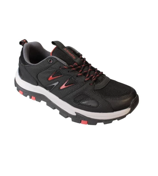 KİNETİX Erkek Siyah Gri Termo Comfort Taban Soğuya Kışa Dayanıklı Outdoor Ayakkabı ürün görseli 1
