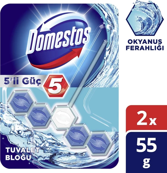 Domestos OKYANUS FERAHlLIĞI WC Blok 2li - Resim 2